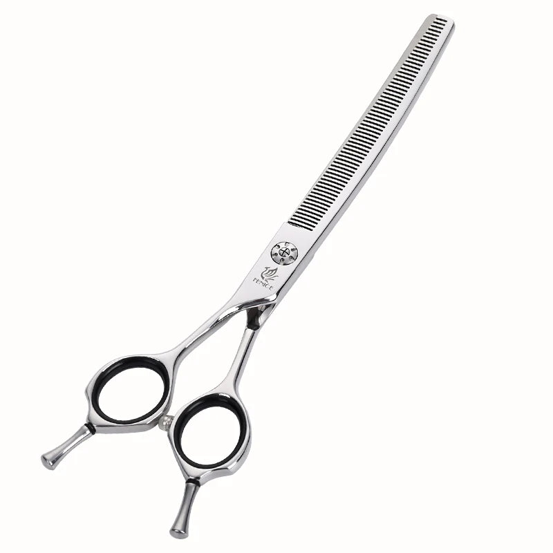 Fenice JP440C 7 Inch Left Hand Pet Dog Grooming Scissors Dog Scissors Curved Chunker & Thinning Scissors Shears for Pet Supplies