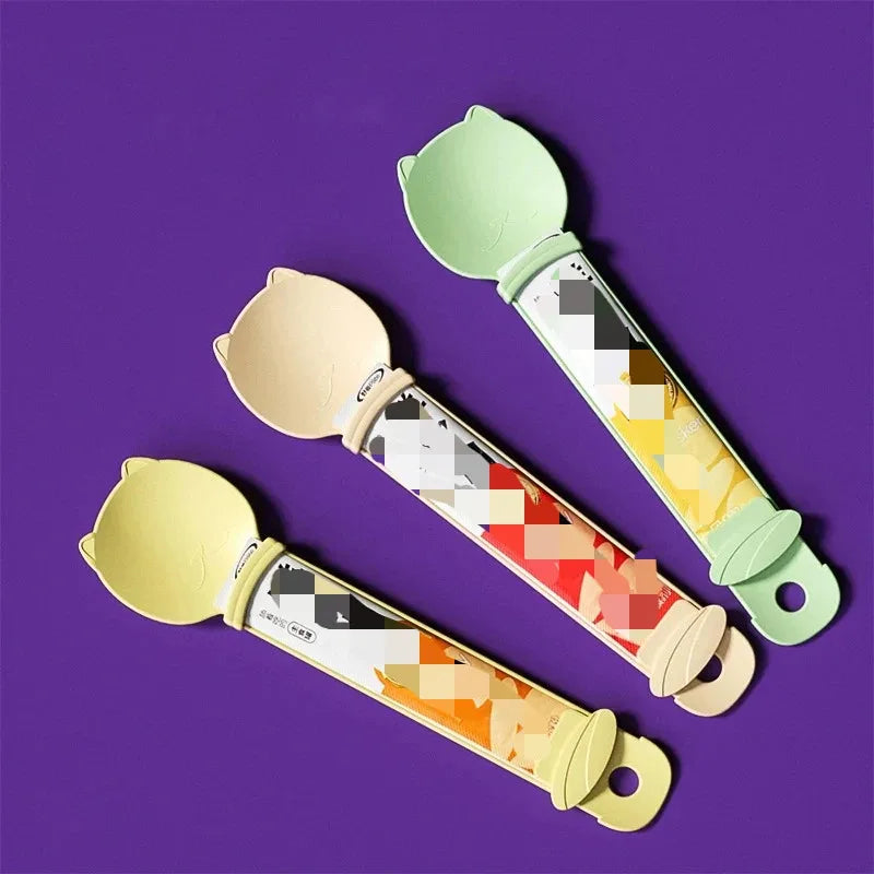 Hot Selling 2-Piece Set Of Cat Bar Shaped Squeeze Spoon, Cat Snack Feeder, Pet Liquid Feeding Tool, Pet Supplies