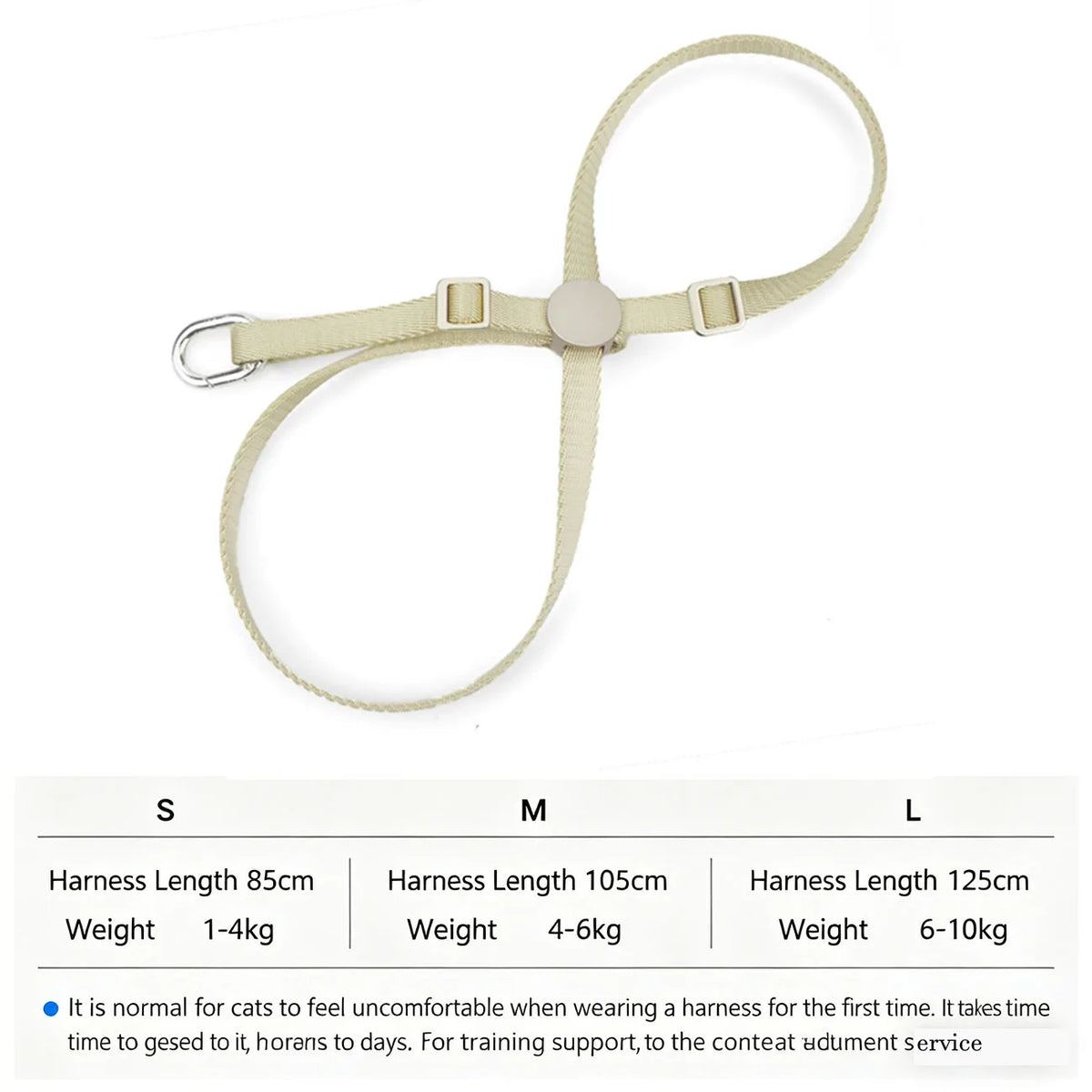 Cat Harness & Leash Set, X-Shape Escape Proof Outdoor Training Walking Vest Harness for Cats, Lightweight,Nylon Rope Small Dogs