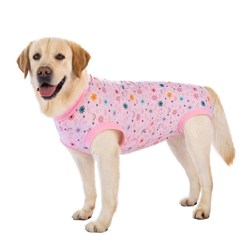 Dog Sterilization Suit Cotton Dog Recovery Suit Anti Licking Wounds Pet Care Clothes After Surgery Clothes Apparels Pet Supplies