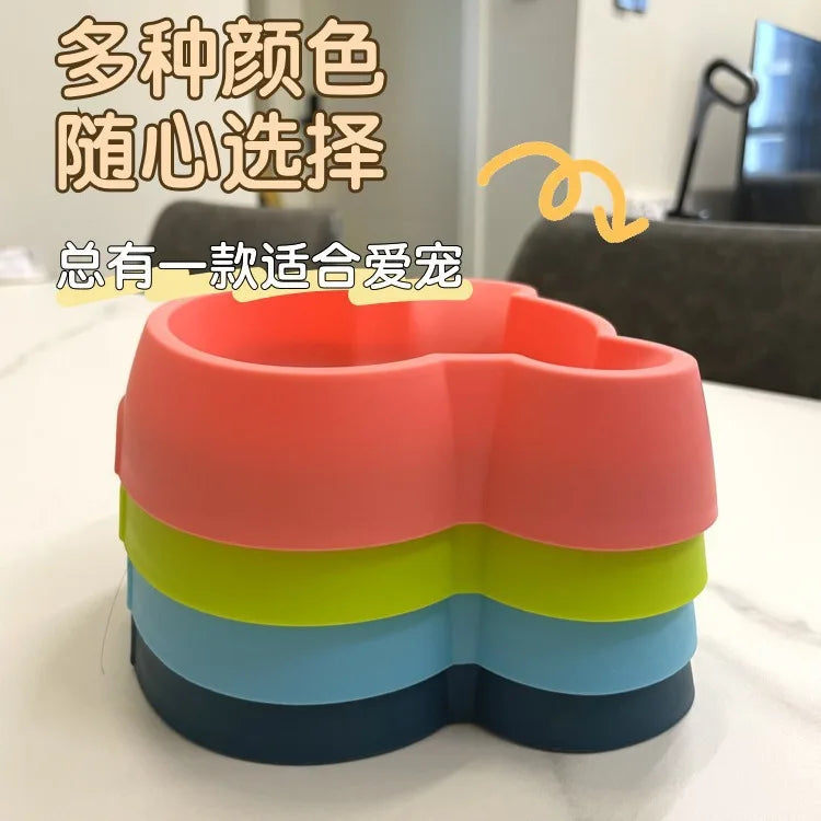 Thickened Cat Bowl, Bear-shaped Slow Food Bowl, Anti-choking, Anti-slip and Anti-tipping, Small Cat and Dog Bowl, Pet Supplies