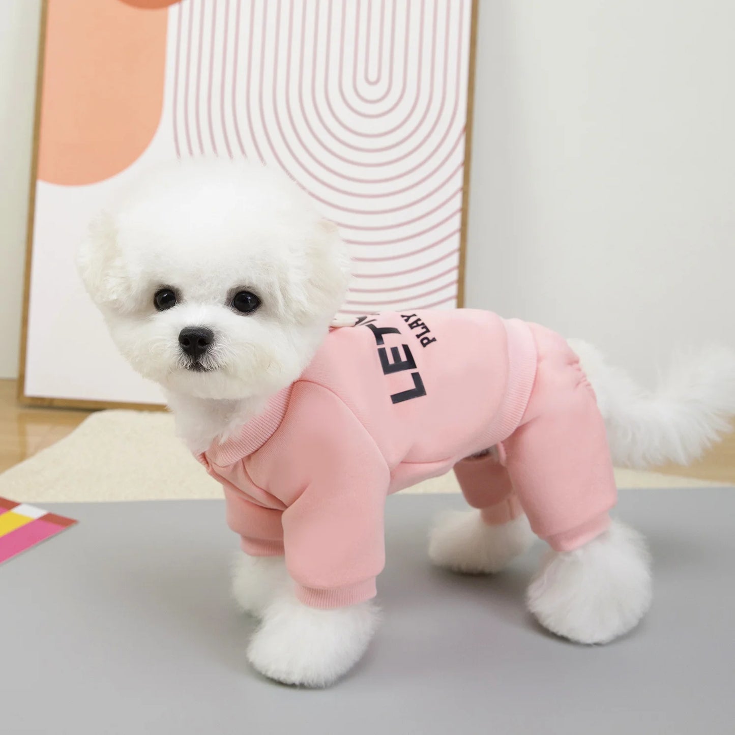 Winter Warm Pet Dog Coat Thicken Soft Dog Hoodies Jumpsuit For Small Medium Dogs Autumn Comfortable Puppy Clothes Pet Supplies
