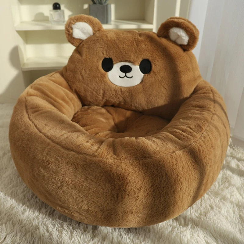 HOOPET Cat Bed Sofa Winter Warm Pet Bed for Small Dogs Cats Thicken Dog Deep Sleeping Bed Puppy Kennel Pet Supplies