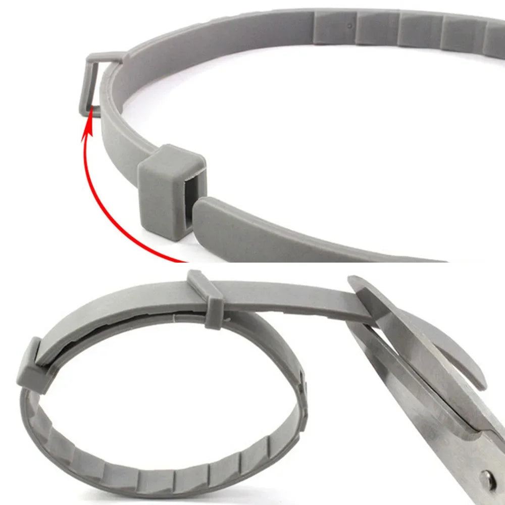 38/70cm Retractable Pet Collars Soft Silicone Dog Collar Puppy Collar Cat Neck Strap Valid for 8 Months Waterproof Pet Supplies