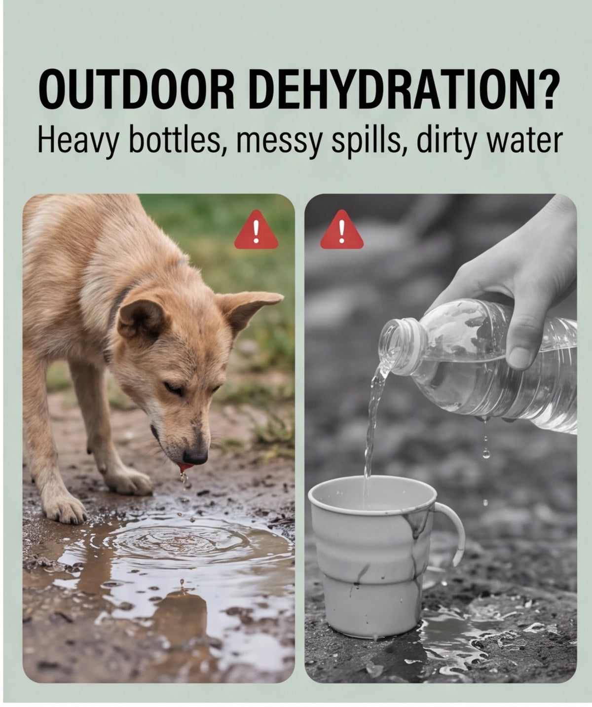 Pet Supplies Dog Accompanying Water Cup Outdoor Portable Travel Foldable Kettle Water Dispenser for Walking Dogs