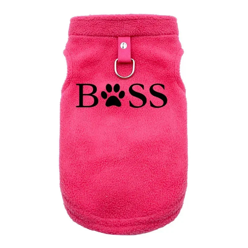 BSS Pet Dog Clothes Autumn Winter Coat Fleece Warm Sweater Vest For Small Chihuahua Bulldog Dogs Jackets Costumes Supplies