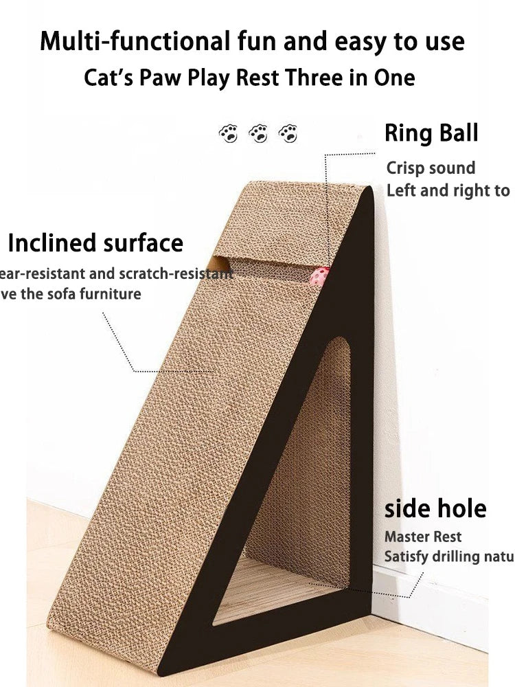 Cat Scratcher Cardboard Durable Furniture Protector for Indoor Kittens Cats Toys Gift & Pet Supplies