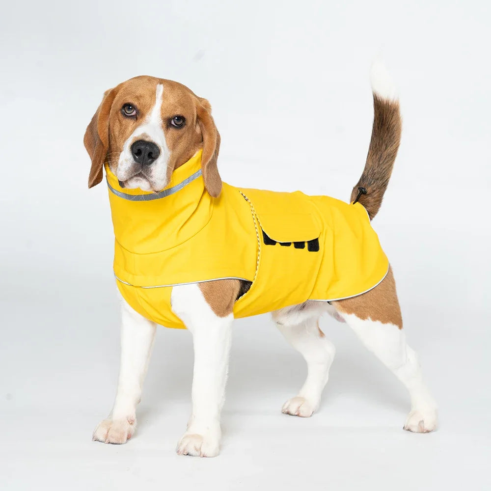 Waterproof Dog Raincoat for Small Large Dog Puppy Canine Clothes Leash Hole Reflective rain Jacket Pug Dog Clothing Pet Poncho