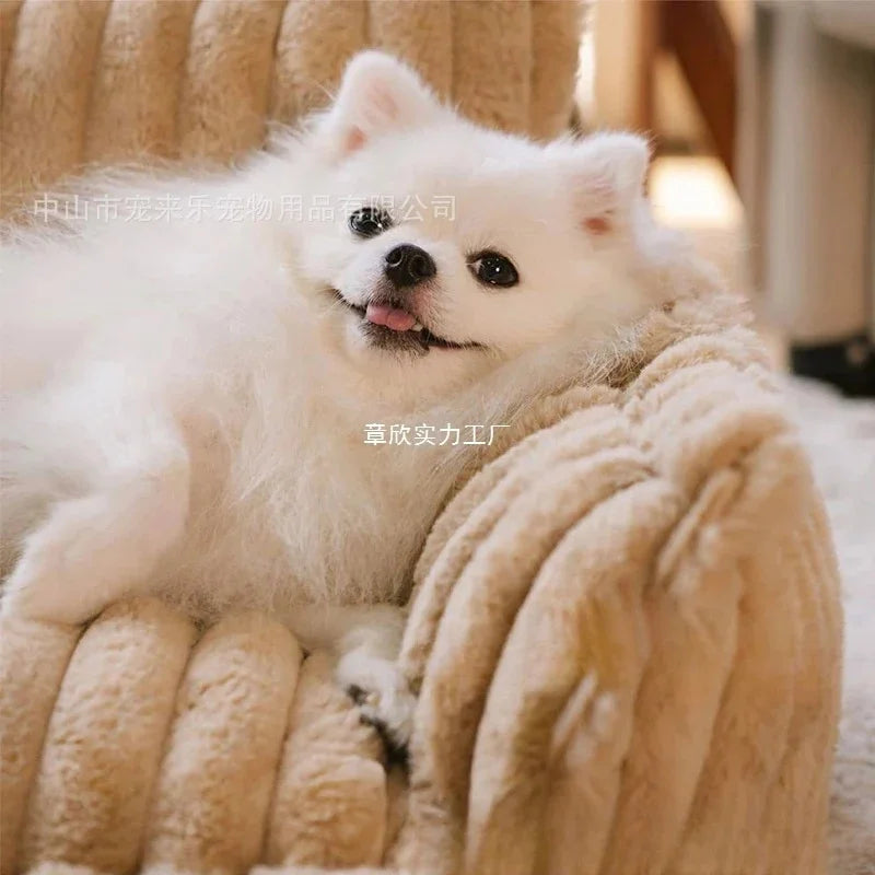Plush Pet Bed Warm Soft Dog Cat House Four Seasons Comfortable Cozy Nest Indoor Pet Supplies For Small Medium Dogs And Cats