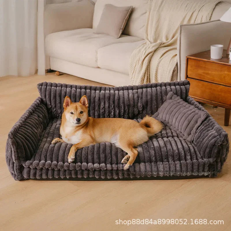 Plush Pet Bed Warm Soft Dog Cat House Four Seasons Comfortable Cozy Nest Indoor Pet Supplies For Small Medium Dogs And Cats