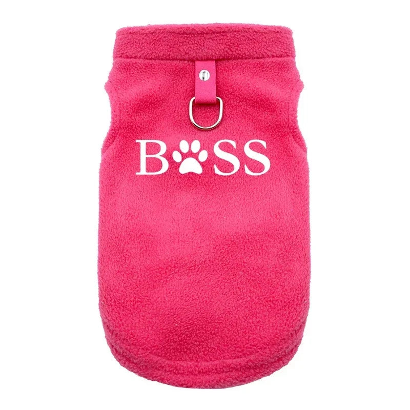BSS Pet Dog Clothes Autumn Winter Coat Fleece Warm Sweater Vest For Small Chihuahua Bulldog Dogs Jackets Costumes Supplies