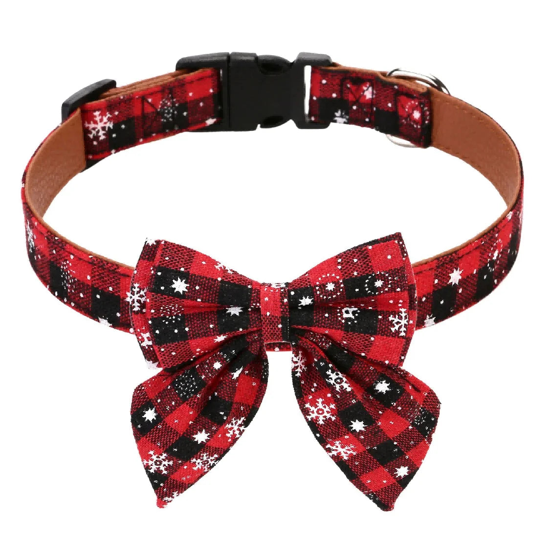 Christmas Pet Dog Collar Printed Plaid Christmas Bow Tie For Small Medium Dogs Cats New Year Cute Xmas Decor Props Pet Accesssor