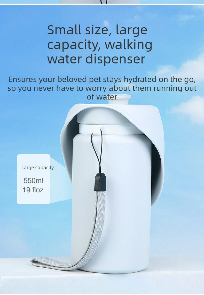 Pet Supplies Dog Accompanying Water Cup Outdoor Portable Travel Foldable Kettle Water Dispenser for Walking Dogs