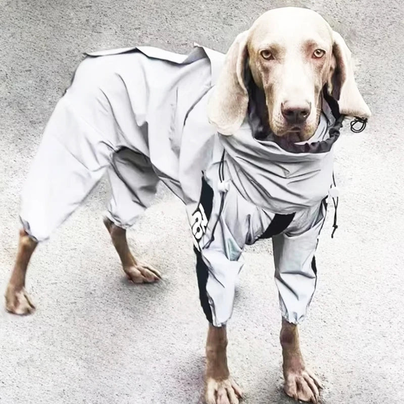 Reflective Pet Dog Jumpsuit Waterproof Raincoat Sunscreen Dog Outdoor Clothes Jacket for Small Medium Large Dog Pet Supplies