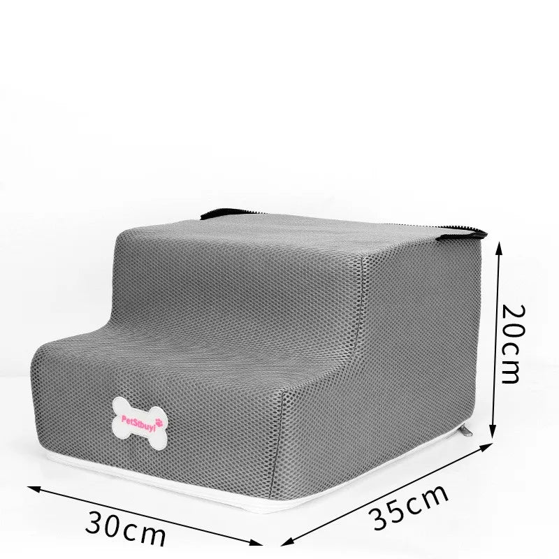 Hot Dog House Dog Stairs Pet 3 Steps Stairs for Small Dog Cat Pet Ramp Ladder Anti-slip Removable Dogs Bed Stairs Pet Supplies