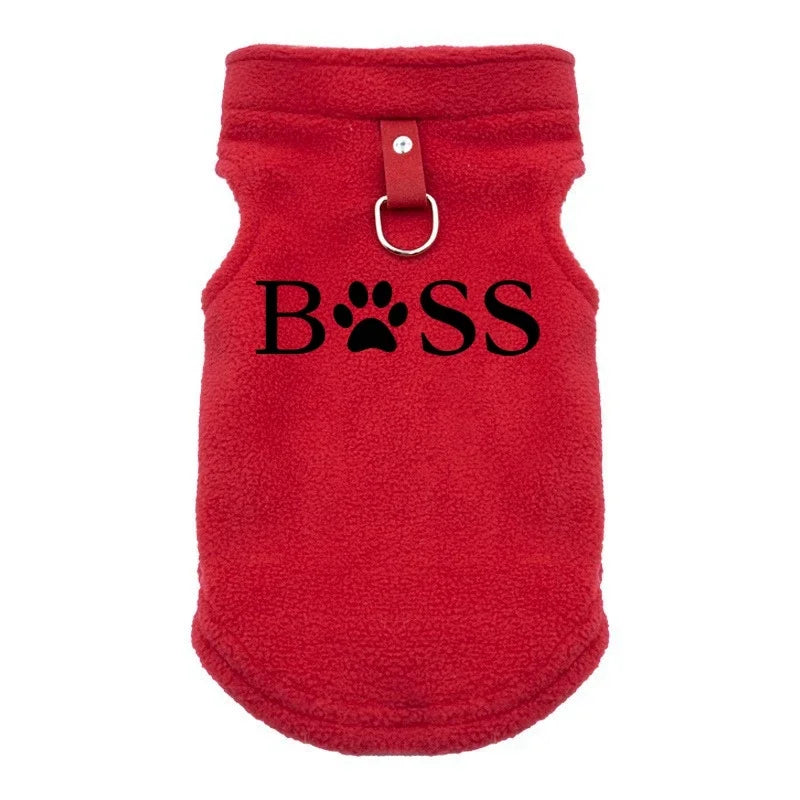 BSS Pet Dog Clothes Autumn Winter Coat Fleece Warm Sweater Vest For Small Chihuahua Bulldog Dogs Jackets Costumes Supplies