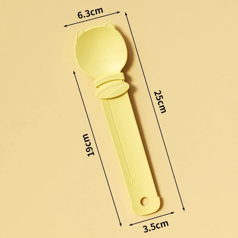 Hot Selling 2-Piece Set Of Cat Bar Shaped Squeeze Spoon, Cat Snack Feeder, Pet Liquid Feeding Tool, Pet Supplies
