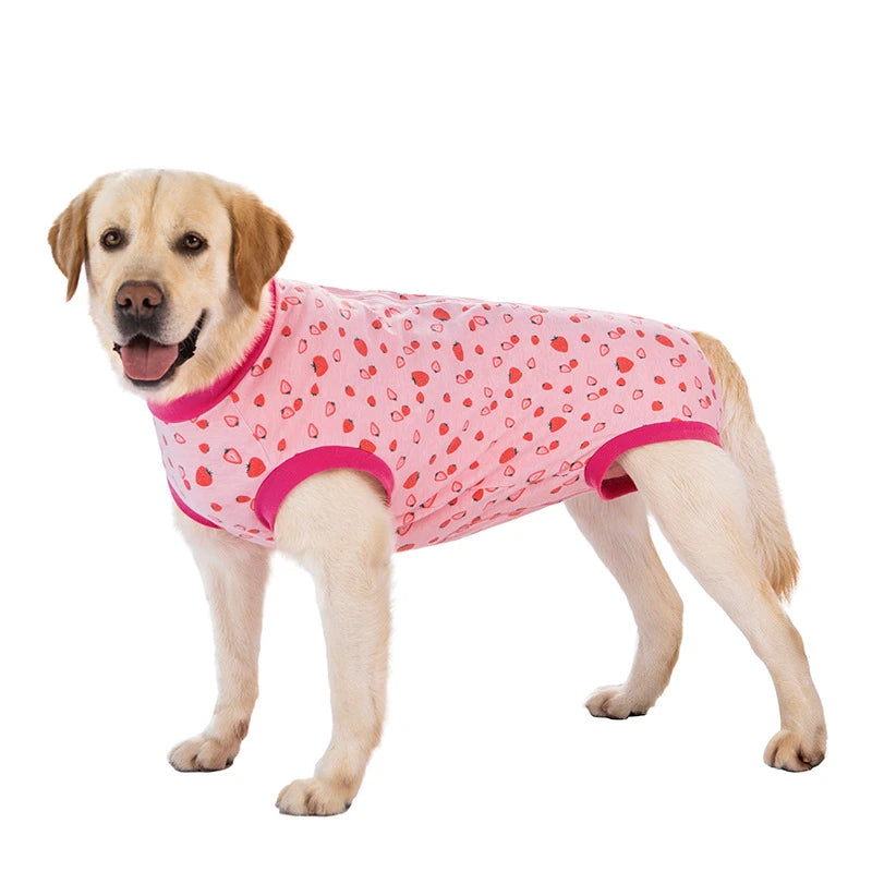 Dog Sterilization Suit Cotton Dog Recovery Suit Anti Licking Wounds Pet Care Clothes After Surgery Clothes Apparels Pet Supplies