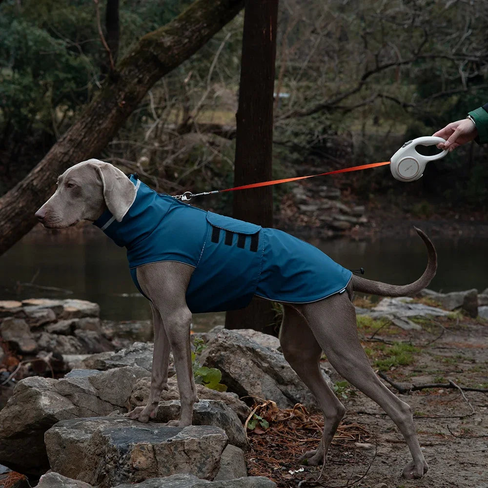 Waterproof Dog Raincoat for Small Large Dog Puppy Canine Clothes Leash Hole Reflective rain Jacket Pug Dog Clothing Pet Poncho