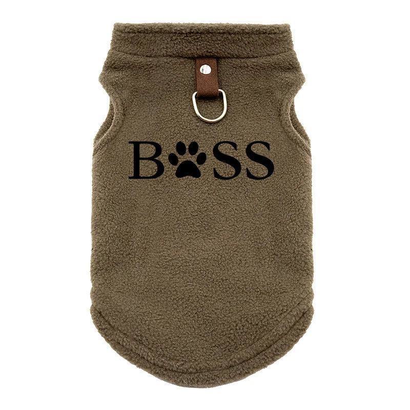 BSS Pet Dog Clothes Autumn Winter Coat Fleece Warm Sweater Vest For Small Chihuahua Bulldog Dogs Jackets Costumes Supplies