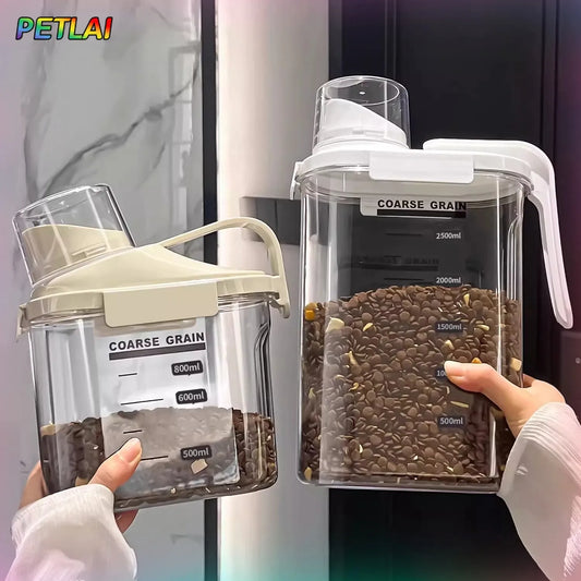 Cat Food Sealed Storage Tank Dog Food Storage Bottle Thickened Household Pest-Proof Bucket Food-Grade Moisture-Proof Container