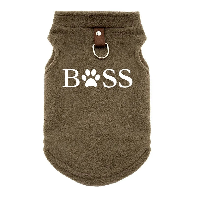 BSS Pet Dog Clothes Autumn Winter Coat Fleece Warm Sweater Vest For Small Chihuahua Bulldog Dogs Jackets Costumes Supplies