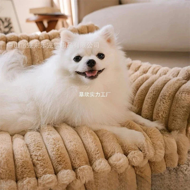Plush Pet Bed Warm Soft Dog Cat House Four Seasons Comfortable Cozy Nest Indoor Pet Supplies For Small Medium Dogs And Cats