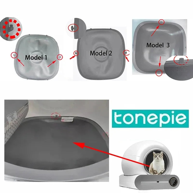 Oxford Cloth Pad Suitable for Tonepie Ti Pro Automatic Cat Litter Box Special Bin Bottom Capsule Cats Accessories Pet Supplies