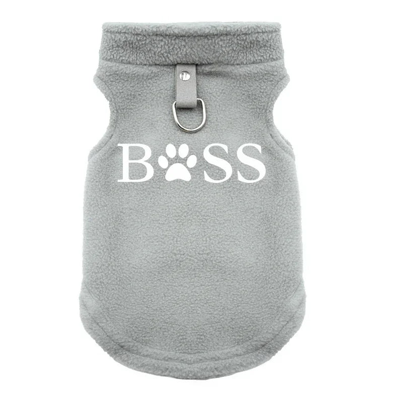 BSS Pet Dog Clothes Autumn Winter Coat Fleece Warm Sweater Vest For Small Chihuahua Bulldog Dogs Jackets Costumes Supplies
