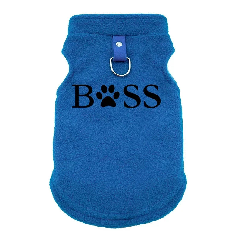 BSS Pet Dog Clothes Autumn Winter Coat Fleece Warm Sweater Vest For Small Chihuahua Bulldog Dogs Jackets Costumes Supplies