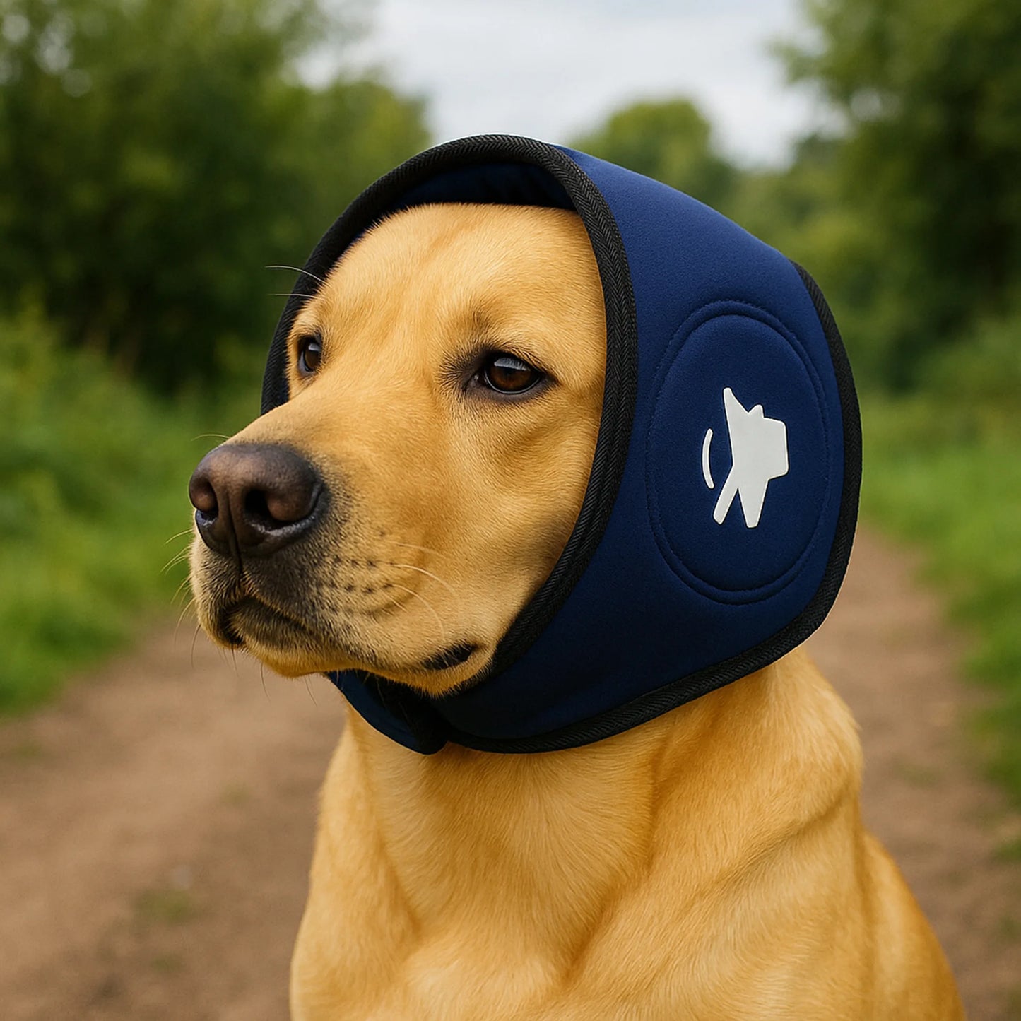 Dog Calming Hood, Anti-scare & Thunder-proof Magic Tape Ear Muffs