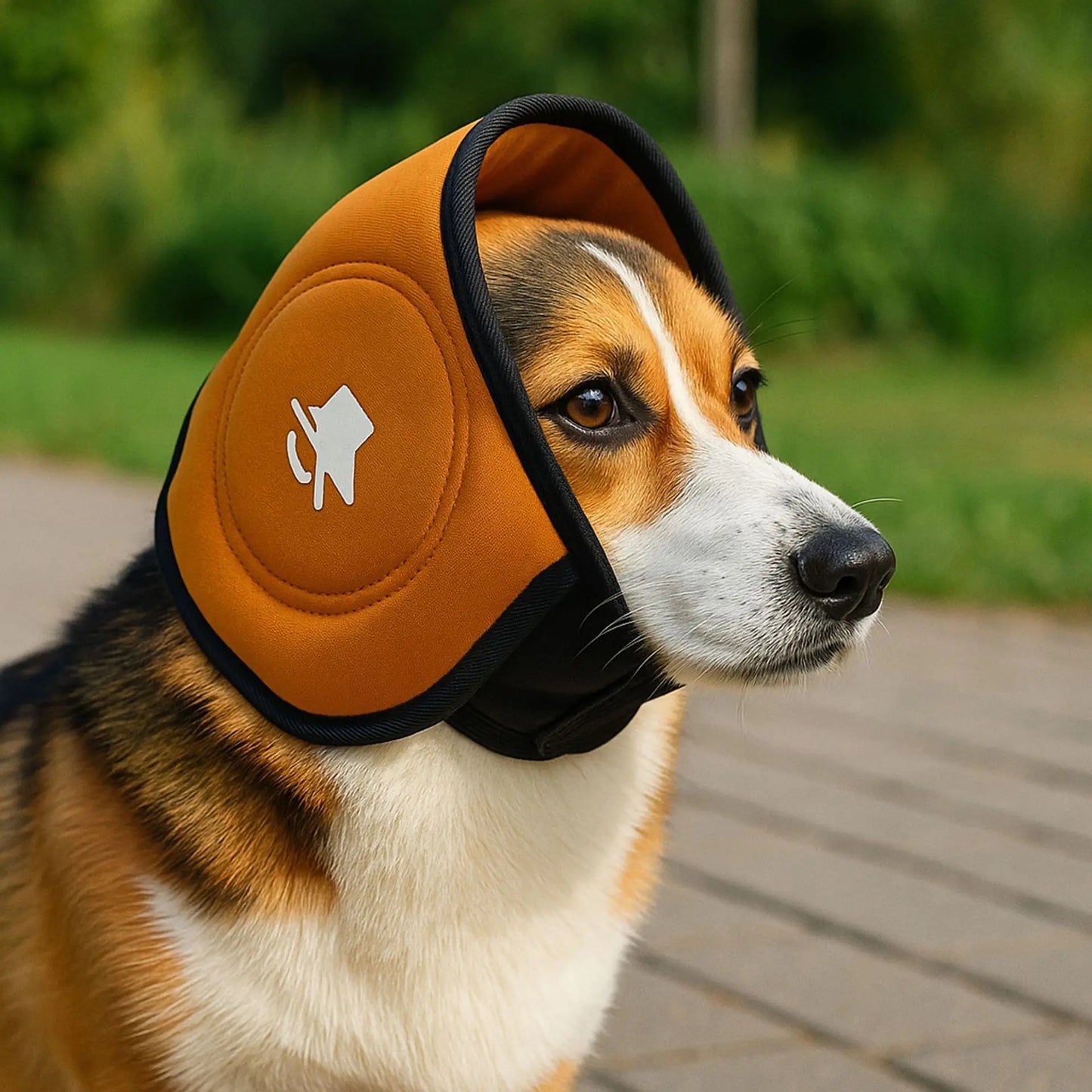 Dog Calming Hood, Anti-scare & Thunder-proof Magic Tape Ear Muffs