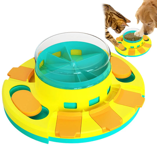 New Dog Puzzle Toy Slow Feeder Interactive Increase Puppy IQ Food Dispenser Slowly Eating NonSlip Bowl Pet Cat Dog Training Game