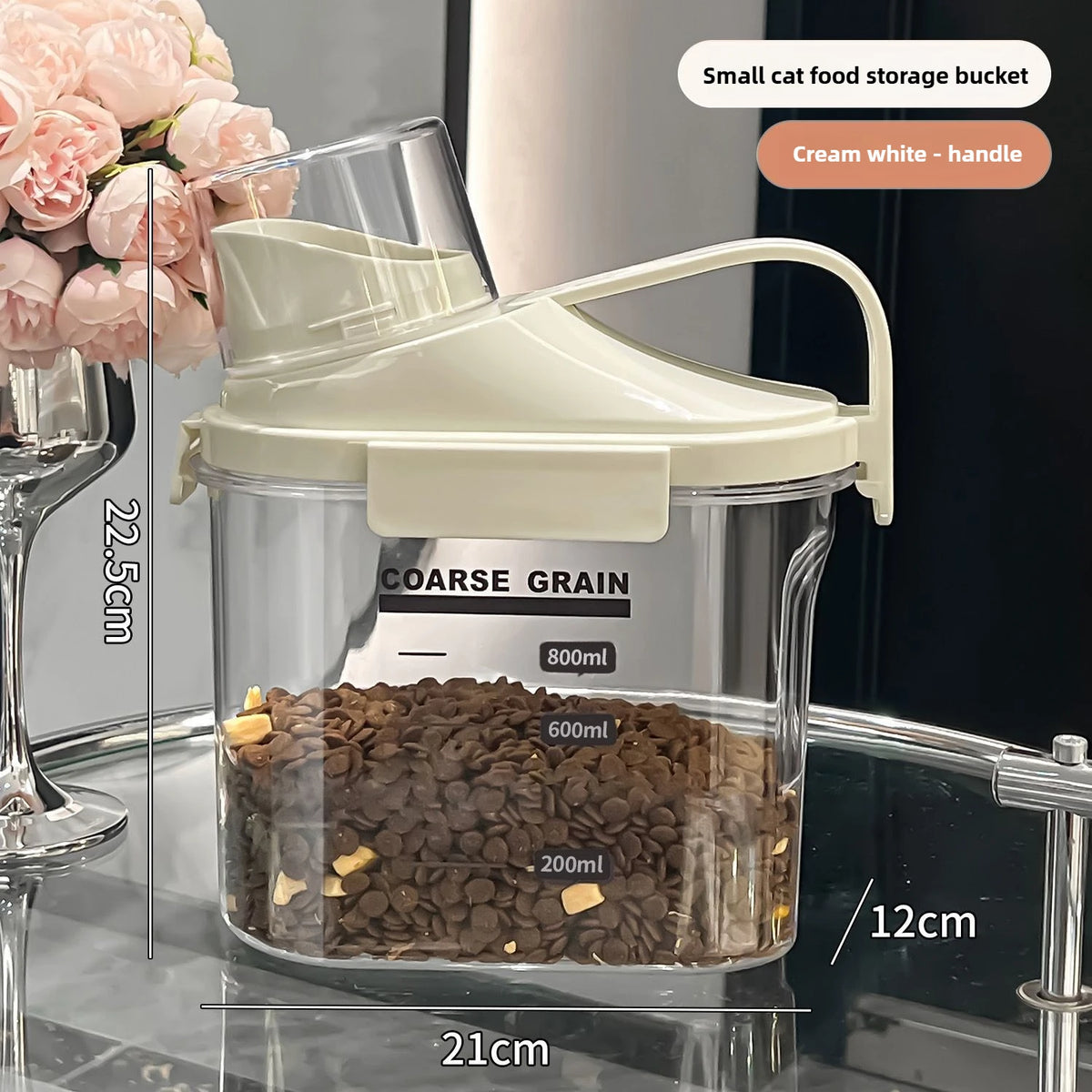 Cat Food Sealed Storage Tank Dog Food Storage Bottle Thickened Household Pest-Proof Bucket Food-Grade Moisture-Proof Container