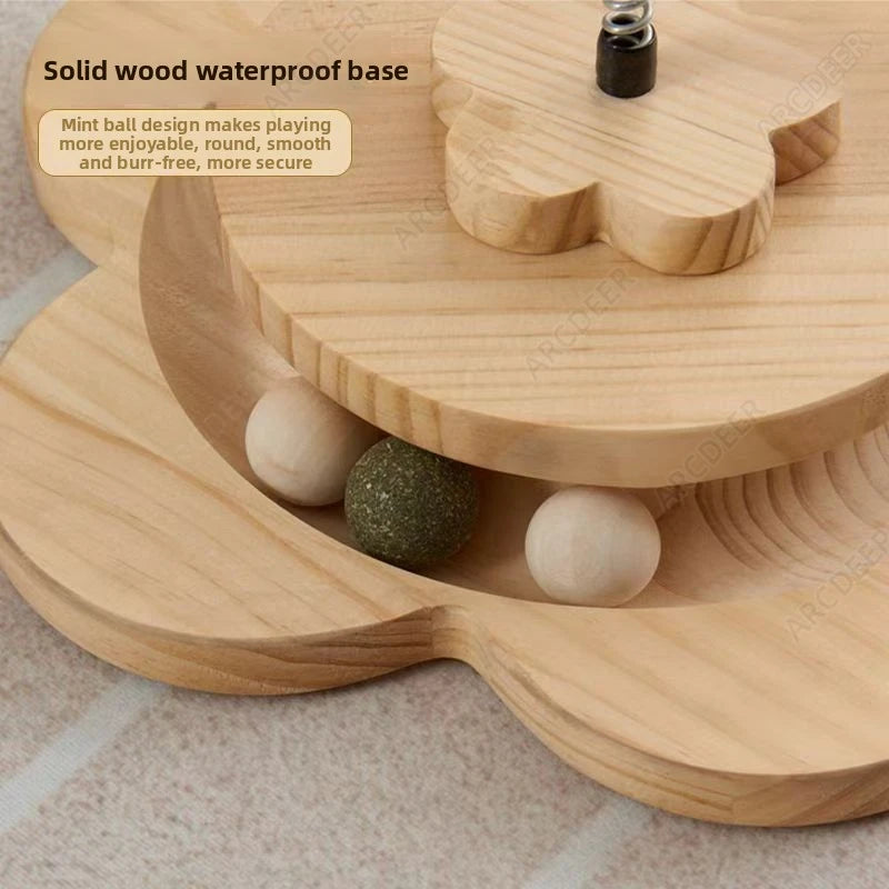 Cat Grab Column Cat Tower Durable Sisal Scratching Board Pet  Supplies Climbing Frame Funny Cat Stick Balls Happy Toys for
