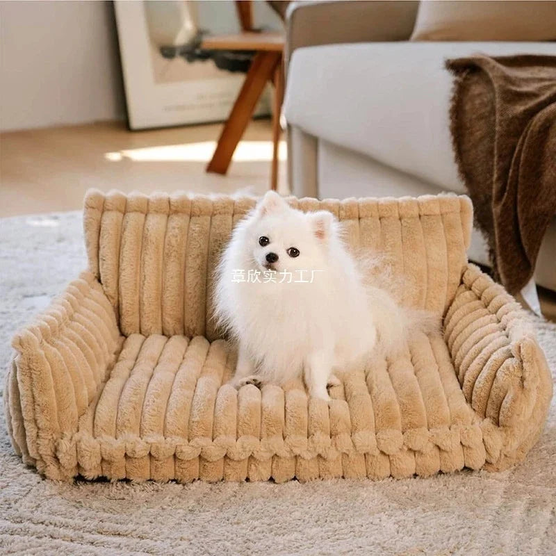 Plush Pet Bed Warm Soft Dog Cat House Four Seasons Comfortable Cozy Nest Indoor Pet Supplies For Small Medium Dogs And Cats