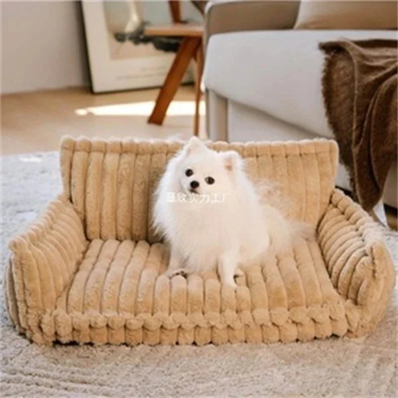 Plush Pet Bed Warm Soft Dog Cat House Four Seasons Comfortable Cozy Nest Indoor Pet Supplies For Small Medium Dogs And Cats