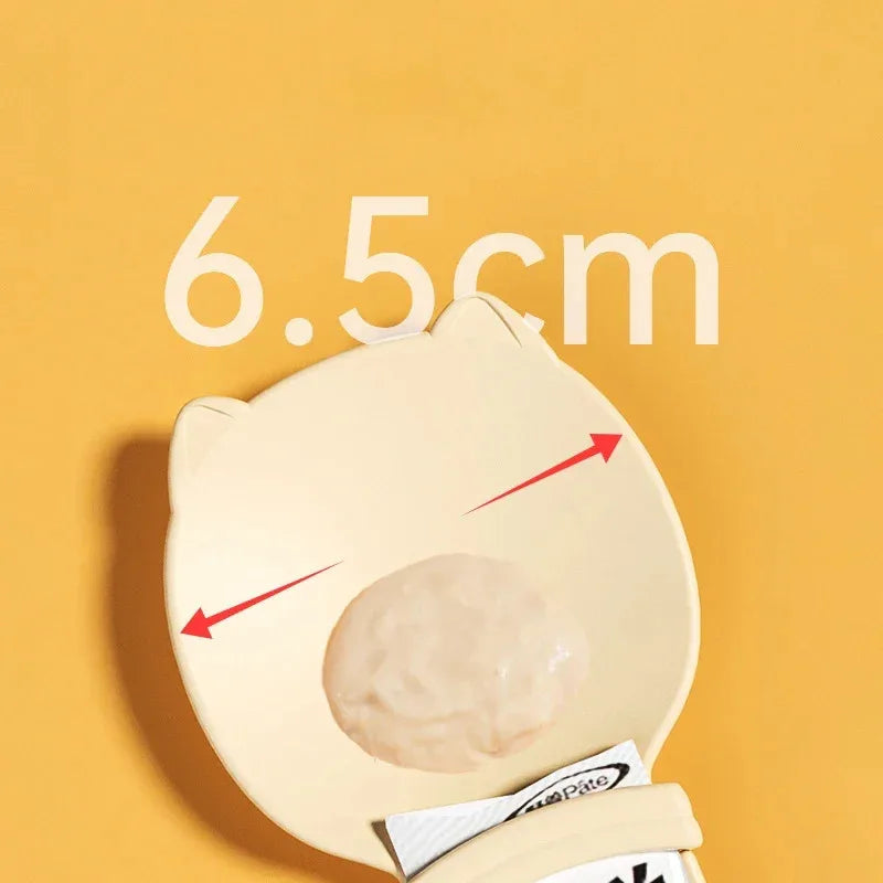 Hot Selling 2-Piece Set Of Cat Bar Shaped Squeeze Spoon, Cat Snack Feeder, Pet Liquid Feeding Tool, Pet Supplies