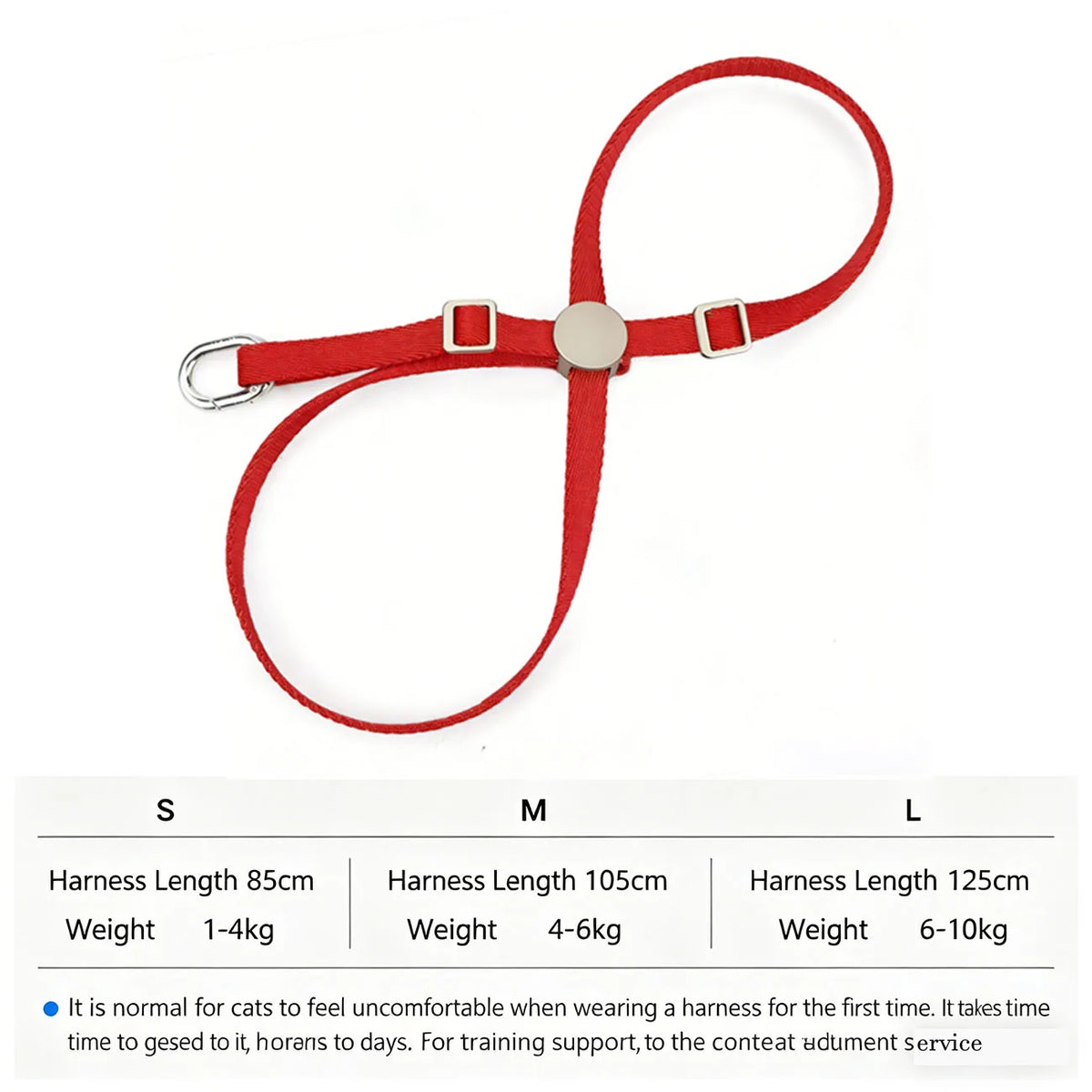 Cat Harness & Leash Set, X-Shape Escape Proof Outdoor Training Walking Vest Harness for Cats, Lightweight,Nylon Rope Small Dogs