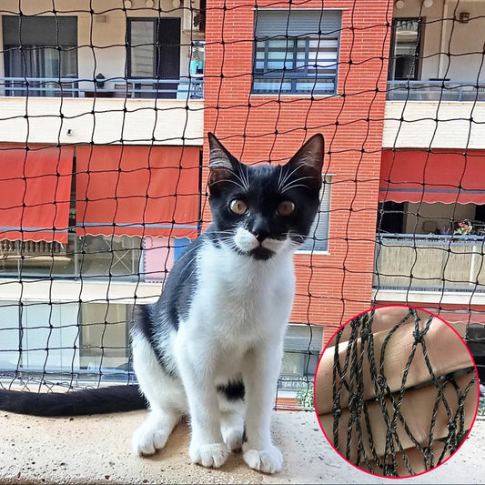 Cat Balcony Net-Steel Wire Reinforced Cat Safety Net, Anti-Fall Fence,Garden Net Anti Bird Netting, Extra Strong
